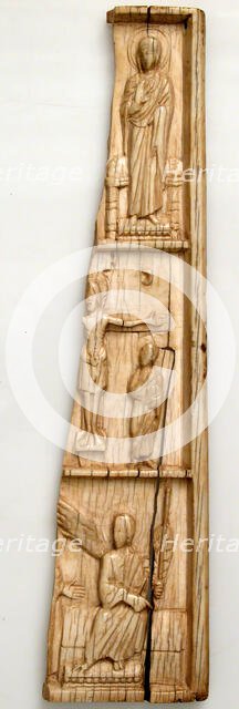 Wing of an Ivory Triptych with Scenes from the Life of Christ, Byzantine, 970-1030. Creator: Unknown.