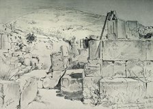 'Apse of the Fourth Century Church Over Jacob's Well at Shechum (Nablus)', 1902. Creator: John Fulleylove.