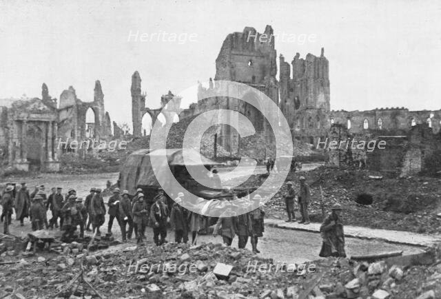 The British Push Into Flanders; After the combat of the Menin road..., 1917. Creator: Unknown.