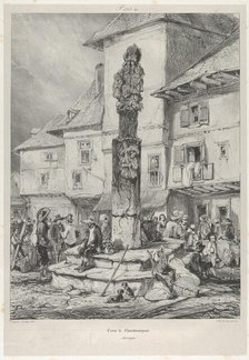 Croix de Chaudesaigues, 1831. Creator: Godefroy Engelmann.