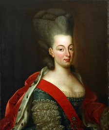 Portrait of Queen Maria I of Portugal (1734-1816), after 1777. Creator: Anonymous.