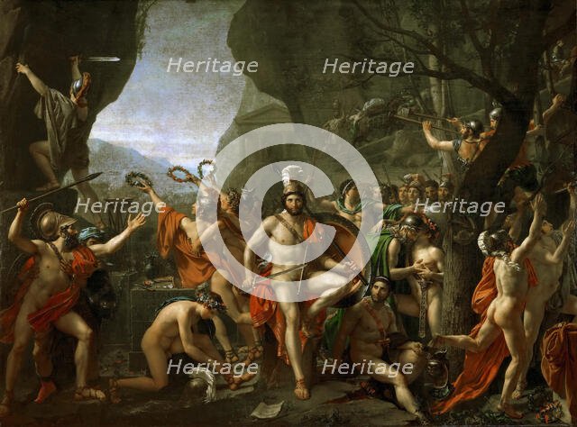 Leonidas at Thermopylae, 1814. Creator: David, Jacques Louis (1748-1825).