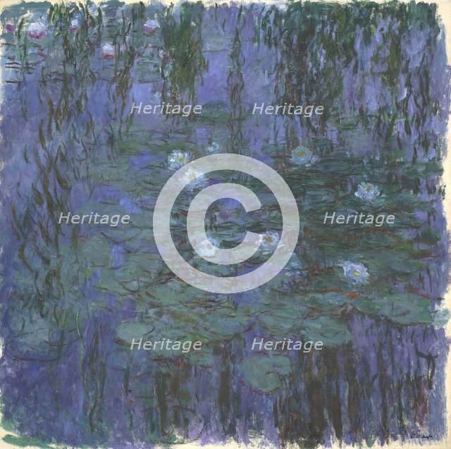 Blue Water Lilies, 1916-1919. Artist: Monet, Claude (1840-1926)