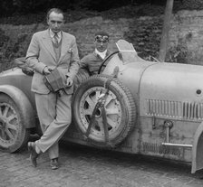 Bugatti Type 43 at the Boulogne Motor Week, France, 1928. Artist: Bill Brunell.