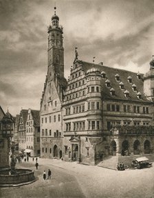 'Rothenburg o. d. T. - Rathaus', 1931. Artist: Kurt Hielscher.