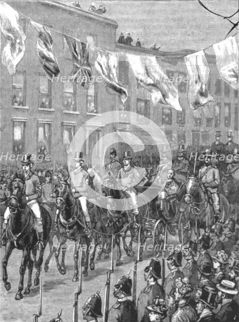 ''Lord Hopetoun's reception at Melbourne, Australia, on his arrival there as Governor...', 1890. Creator: Unknown.