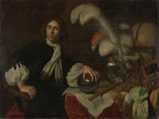 Posthumous Portrait of Aucke Stellingwerff, Admiral of Friesland, Killed 1665 at Lowestoft..., 1670. Creator: Lodewyk van der Helst.