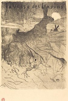 La valse des lapins, 1895. Creator: Henri de Toulouse-Lautrec.