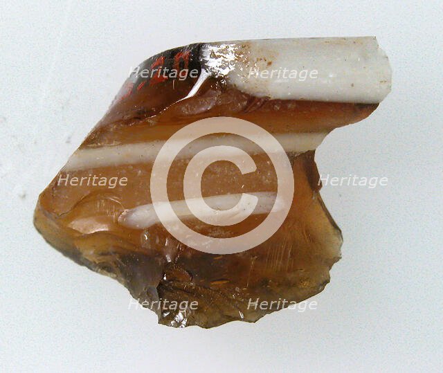 Glass Fragment, Coptic, 4th-early 5th century. Creator: Unknown.