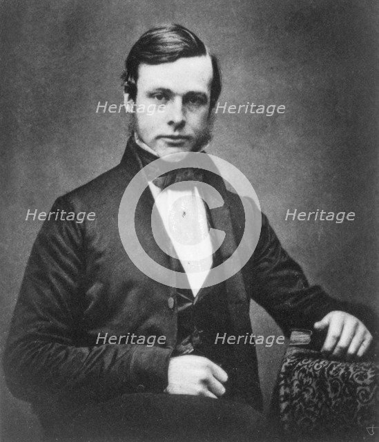 Joseph Lister, English surgeon and pioneer of antiseptic surgery, c1855. Artist: Unknown