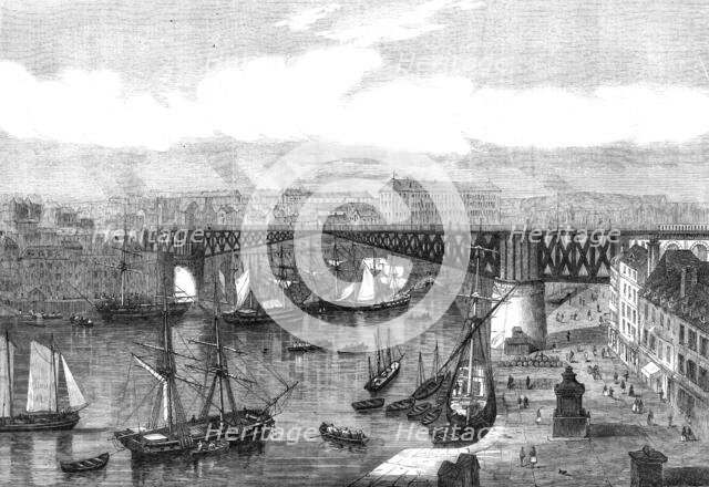 Monster swing-bridge at Brest, 1861. Creator: Unknown.