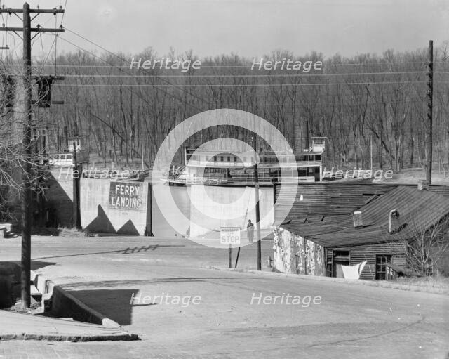 Ferry landing, Vicksburg, Mississippi, 1936. Creator: Walker Evans.