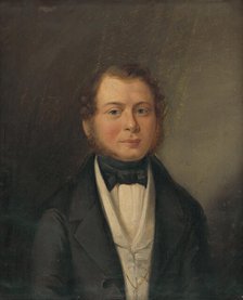 Portrait of Dr. Gromichsteten, 1840-1845. Creator: Imrich Emanuel Roth.