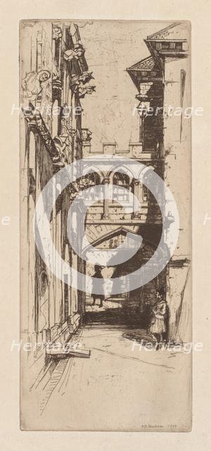 In Stirling Castle or A Scottish Palace (Un Palais Ecossais), 1899. Creator: David Young Cameron (British, 1865-1945).