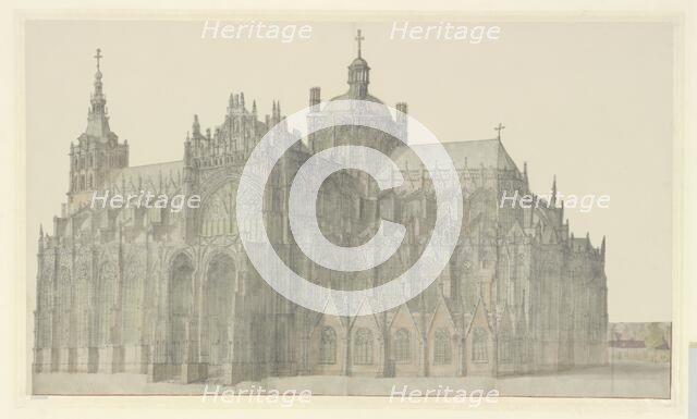 Den Bosch Cathedral, 1600-1699. Creator: Anthonie Beerstraten.