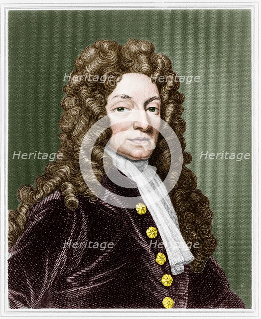 Sir Christopher Wren, English architect, c1680. Artist: Unknown.
