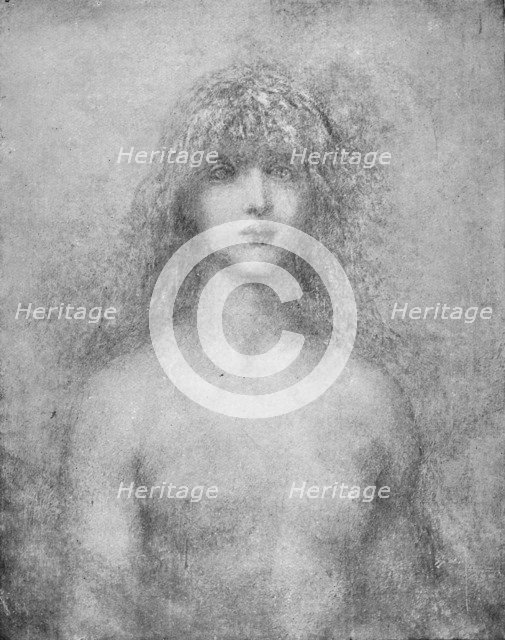 Uldra, The Scandinavian Spirit of the Rainbow in the Waterfall', 1884, (1917). Artist: George Frederick Watts.