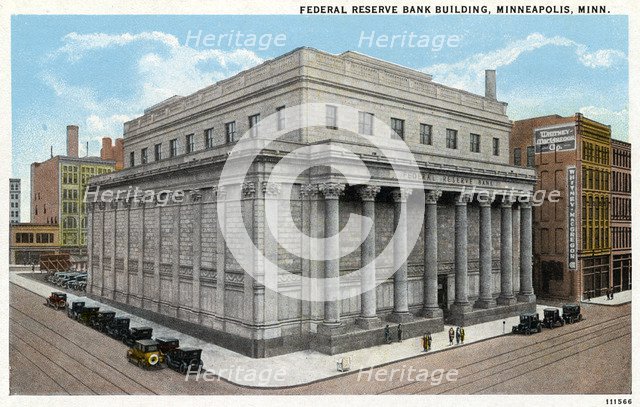 Federal Reserve Bank building, Minneapolis, Minnesota, USA, 1926. Artist: Unknown