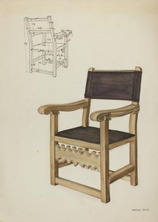 Chair, c. 1937. Creator: Natalie Simon.