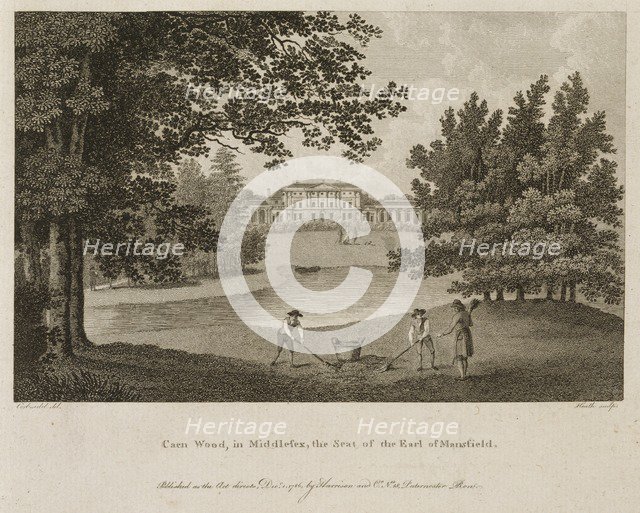 Kenwood House, Hampstead, London, 1786. Artist: James Heath.
