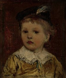 'Portrait of Willem', presumably Willem Matthijs Maris Jbzn, son of the artist, c.1876.  Creator: Jacob Henricus Maris.