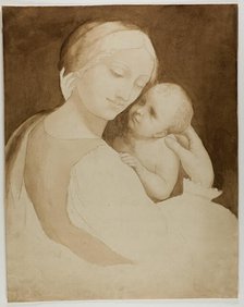 Madonna and Child (recto), 1800/25. Creator: Unknown.