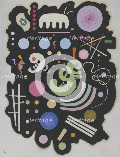 Noir bigarré, 1935. Creator: Kandinsky, Wassily Vasilyevich (1866-1944).