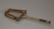 Tennis racquet and frame used by Althea Gibson, mid-late 20th century. Creator: Unknown.