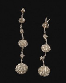 Pair of Earrings (Parure), c. 1850. Creator: Unknown.