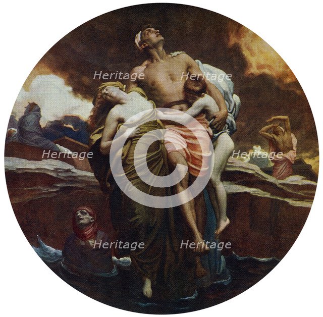 'And the Sea Gave Up the Dead Which Were in It', exhibited 1892, (1912).Artist: Frederic Leighton