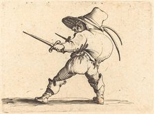 Duellist with Sword and Dagger, c. 1622. Creator: Jacques Callot.