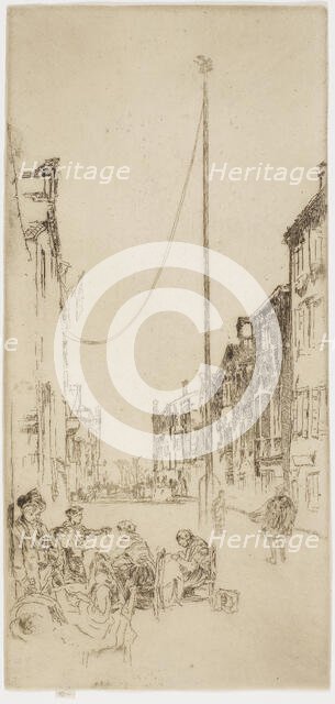 The Venetian Mast, 1879-1880. Creator: James Abbott McNeill Whistler.