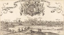 View of Nuremberg from the East [center section], 1552. Creator: Hans Sebald Lautensack.