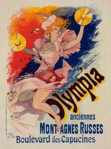 Affiche pour "Olympia"., c1898. Creator: Jules Cheret.