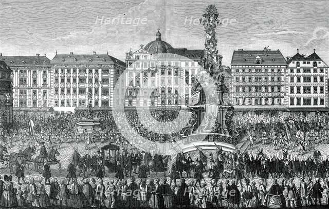 The oath of fealty to Maria Theresa as Archduchess of Austria, 22 November 1740, (1903). Artist: Unknown