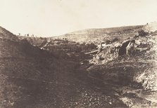 Jérusalem, Vallée de Josaphat, Vue générale, 1854. Creator: Auguste Salzmann.