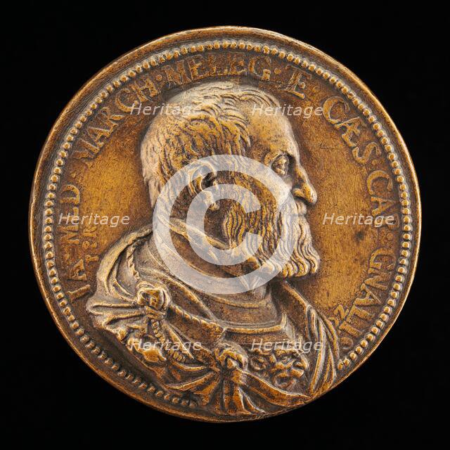 Jacopo de' Medici, 1497-1555, Marquess of Marignan, and General of Charles V, 1552 or after. Creator: Pietro Paolo Galeotti.