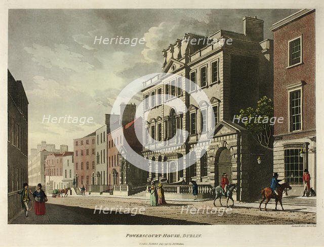 Powerscourt House, Dublin, published July 1795. Creator: James Malton.
