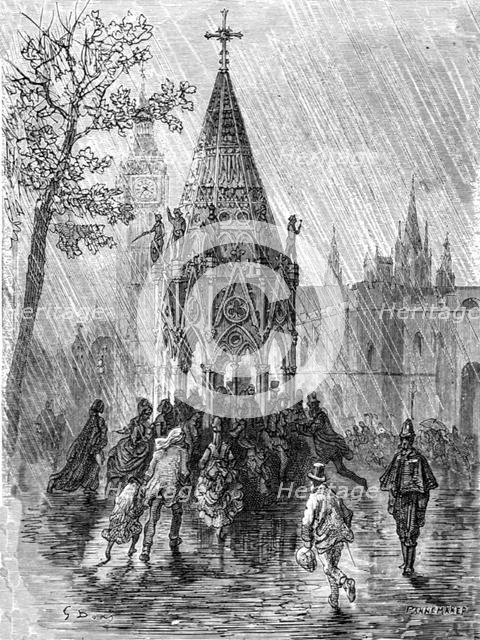 'The Fountain - Broad Sanctuary', 1872.  Creator: Gustave Doré.