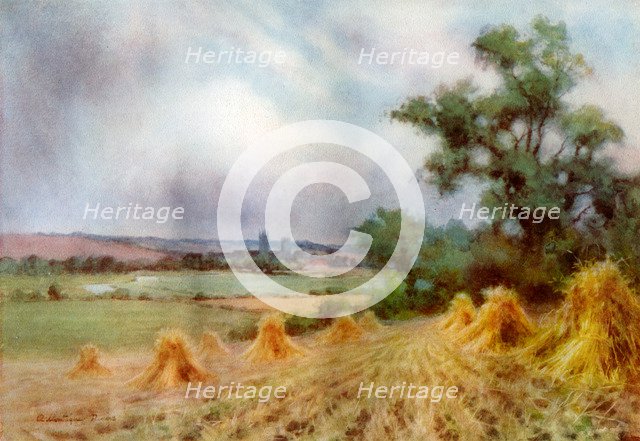 Canterbury from Sturry Wood, Kent, 1924-1926.Artist: A Montague Rivers