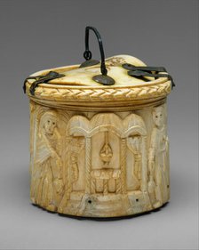 Pyx with the Women at Christ's Tomb, Byzantine, 500s. Creator: Unknown.