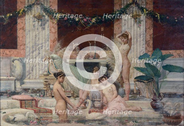 Frigidarium, 1882. Creator: Pigna, Alessandro (1862-1919).