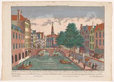 View of the Maartensbrug on the Oudegracht in Utrecht, 1742-1801. Creator: Anon.