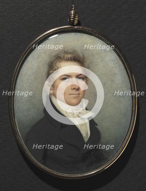 Portrait of a Man, c. 1815. Creator: Nathaniel Rogers (American, 1788-1844).