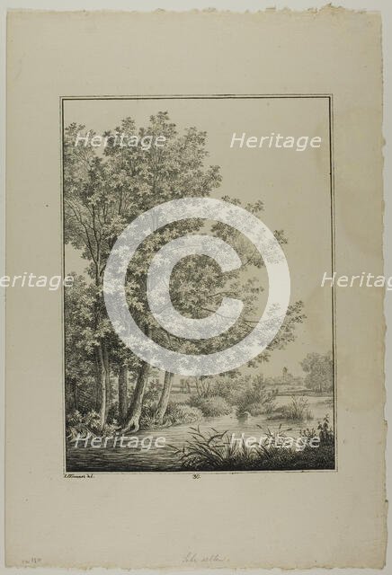 Plate 30 from Blatt Baum und Landschafts Studien, c.1810. Creator: Lorenz Ekemann Alesson.