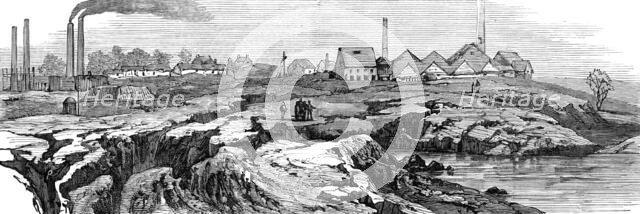 Subsidence of land at the Northwich Salt-Mines, 1881. Creator: Unknown.