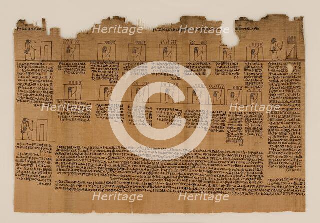The Book of the Dead of Nes-Min, Section 17, c200-30 BC. Creator: Unknown.