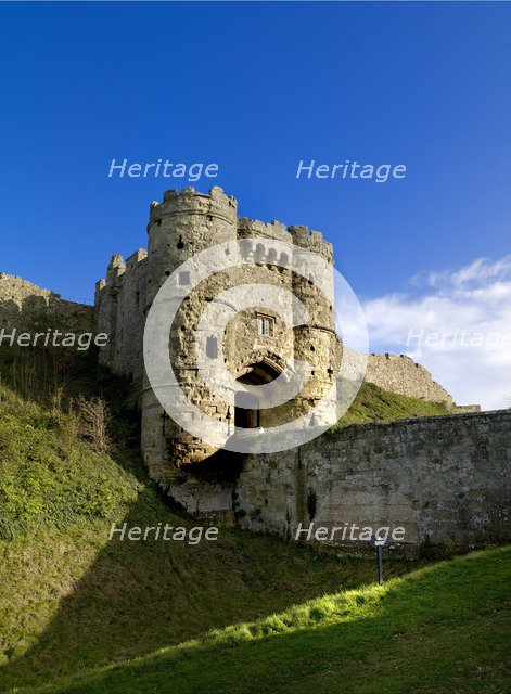 Gatehouse of Carisbrooke Castle, Isle of Wight, c1980-c2017. Artist: Historic England Staff Photographer.