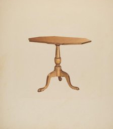 Table (Tripod), 1935/1942. Creator: Michael Riccitelli.
