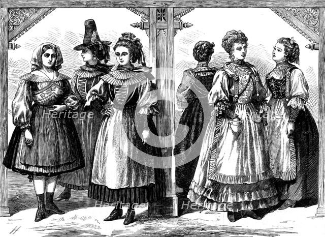 The Vienna Exhibition: at the Carinthian Bier-Halle; at the Swiss Conditorei, 1873. Creator: Unknown.